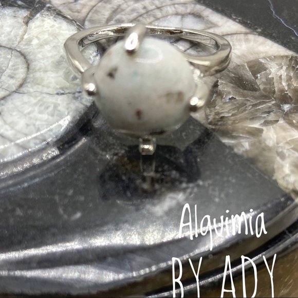 Alquimia Silver Ring with White Stone - Picture 1 of 2